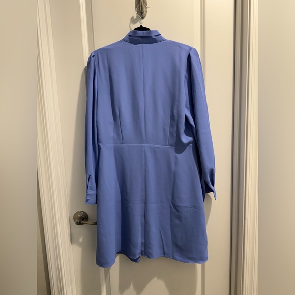 Ann Taylor Chain Tie Neck Pleated Flare Dress - Picture 5 of 5